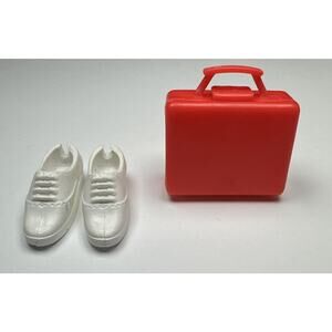 Barbie Careers School Teacher Doll Red Lunchbox Accessory For Diorama & Shoes